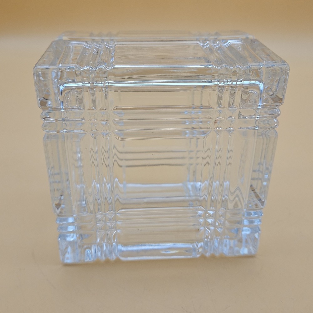 Vintage HP Hewlett Packard Glass Trinket Dish Employee Giveaway Box - Picture 5 of 8